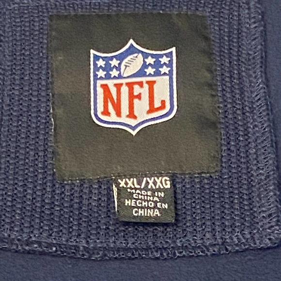 Denver Broncos NFL Jacket Mens Size XXL Blue Full Zip Long Sleeve/Pockets - Picture 2 of 16